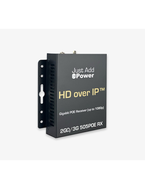 Just Add Power VBS-HDIP-505POE | Odbiornik audio i wideo, HD over IP, 2GΩ/3G, 1080p Just Add Power - 6