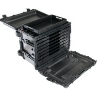 Peli 4500-0610-110E (Protector Mobile Tool Chest 0450SD6) | Walizka narzędziowa, wym. zewn. 60 x 37 x 45 cm, MIL 0450 STD