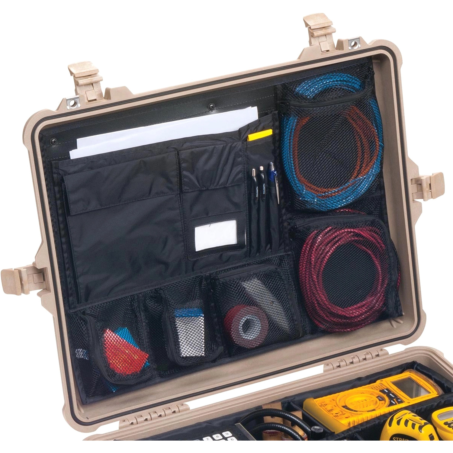 Peli 1600 Lid Organizer | Organizer wieka dla skrzyń Peli 1600 / 1610 / 1610M / 1620 / 1620M Protector Case