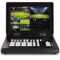 AVMATRIX Shark S4 Plus | Mikser wideo FullHD z wbudowanym monitorem, 4-kanałowy, 2x SDI, 2x HDMI, nagrywanie, streaming AVMATRIX