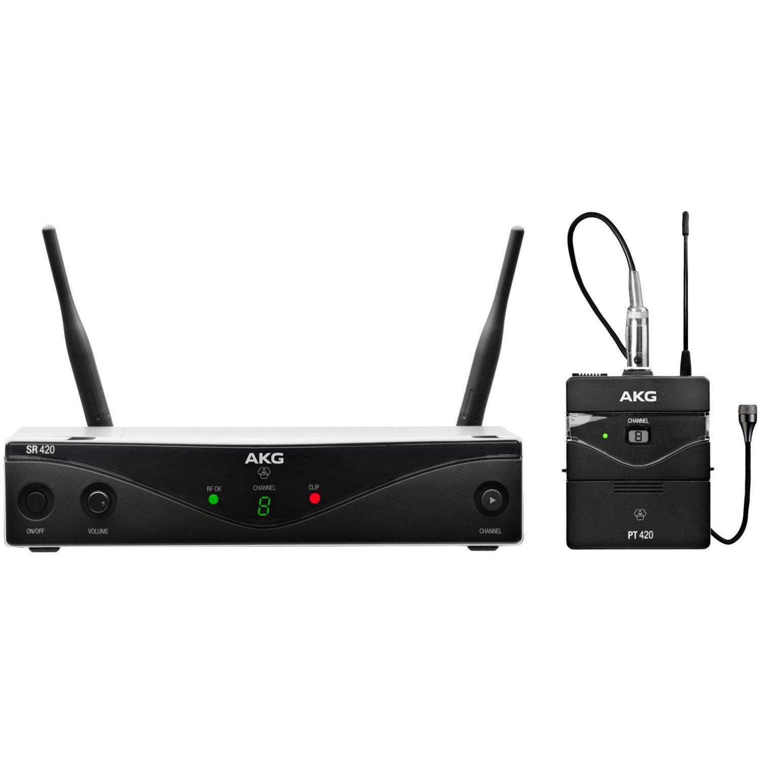 AKG WMS420 Presenter Set Band U2 | Bezprzewodowy system z nadajnikiem bodypack i mikrofonem krawatowym AKG - 1
