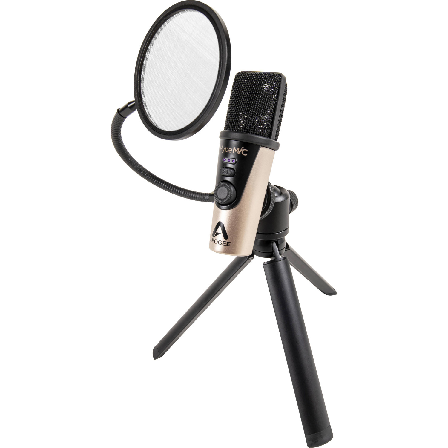 Apogee HypeMiC | Mikrofon pojemnościowy USB do podcastów, streamingu dla Windows, MacOS, iOS Apogee - 1