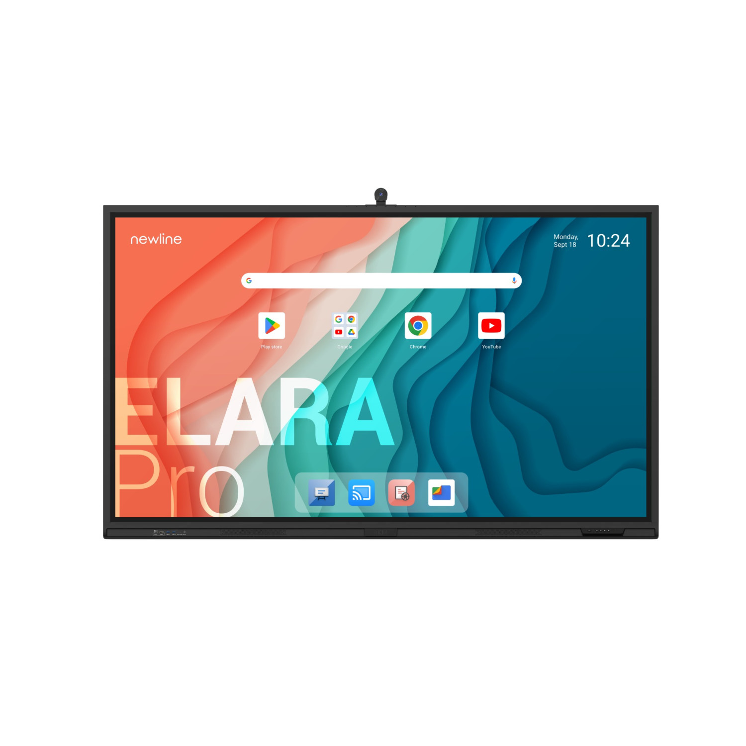 Newline Elara Pro TT-8623QCA+ | Monitor interaktywny 86", Wi-Fi 6, Bluetooth 5.2, Google EDLA, wbudowane głośniki i mikrofony Ne