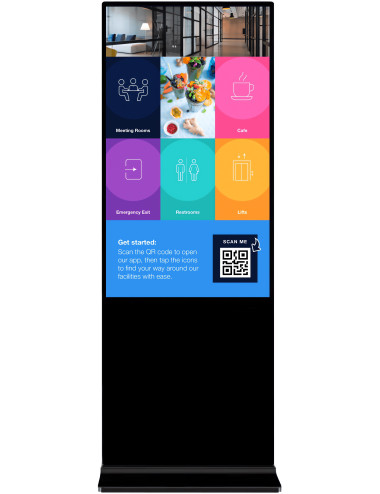Clevertouch CM Totem CTL-49T112KEK1 49” | Monitor Digital Signage kiosk informacyjny wolnostojący Clevertouch - 1