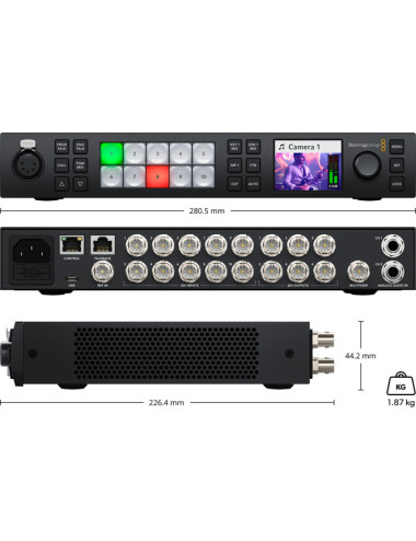 Blackmagic Design ATEM 1 M/E Constellation 4K | Mikser wideo 4K, 10 wejść, 12G-SDI, 6 wyjść wideo, multiview, talkback Blackmagi