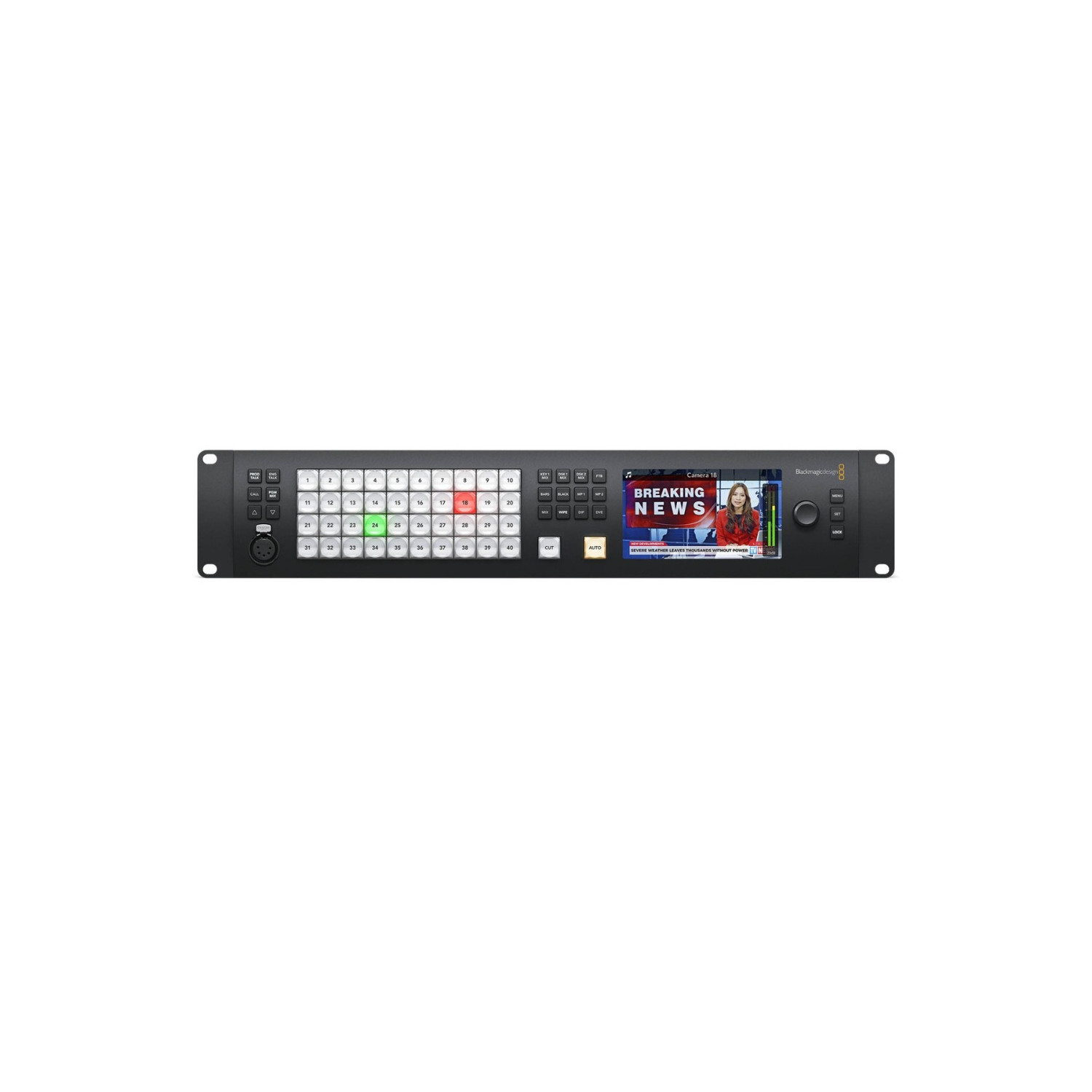 Blackmagic Design ATEM 4 M/E Constellation HD | Mikser wideo FullHD, 40 wejść, 3G-SDI, 12 wyjść wideo, multiview, talkback Black