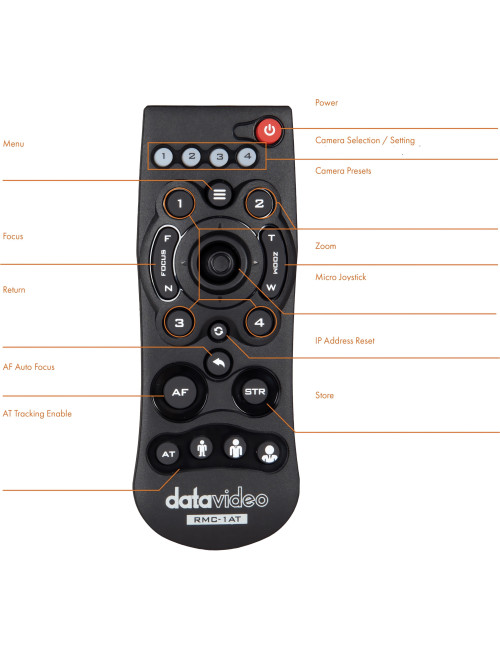 Datavideo PTC-145 | Kamera PTZ 20x Zoom, 1080p 60p, SDI, HDMI, Auto-tracking Datavideo - 4