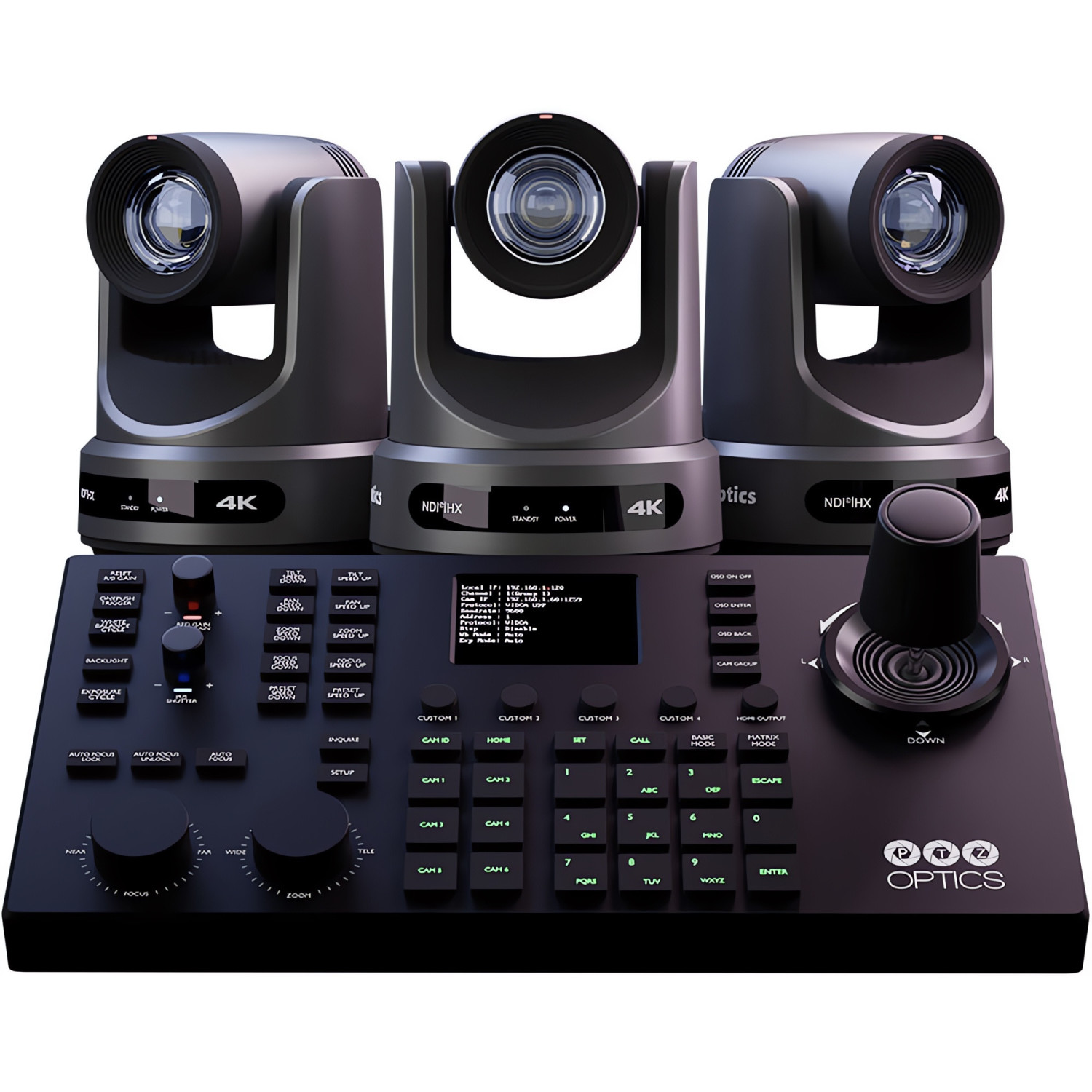 PTZOptics Producer 4K Bundle (PT20X4K-PRODUCER-SJOY) | 3x Kamera PTZ Move 4K 20x + Kontroler PTZOptics SuperJoy PTZOptics - 1