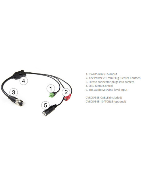 Marshall Electronics CV348 | Miniaturowa kamera Full HD, matryca 1/2.8", 3G-SDI, mocowanie CS Marshall Electronics - 5