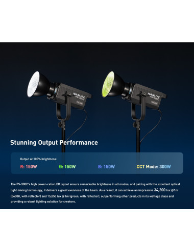 Nanlite FS-300C | Studyjna lampa LED Spot Light RGBW, 2700-7500K, 300W Nanlite - 15
