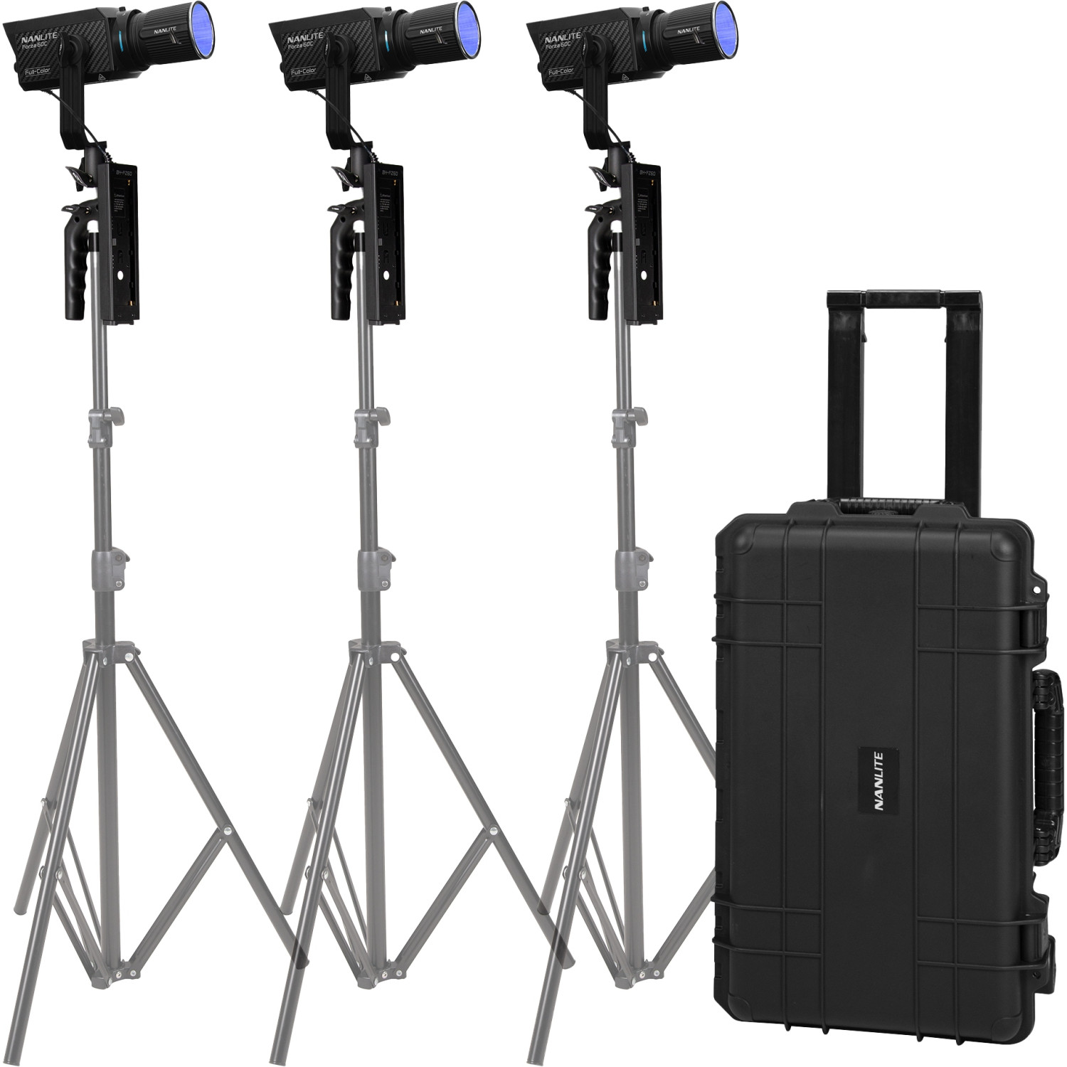 Nanlite Forza 60C RGBLAC Led 3 Light kit | Zestaw lamp studyjnych, 1800K-20000K, 3x 88W Nanlite - 1