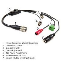 Marshall Electronics CV366 | Miniaturowa kamera Full HD, SDI / HDMI, Genlock Marshall Electronics - 6