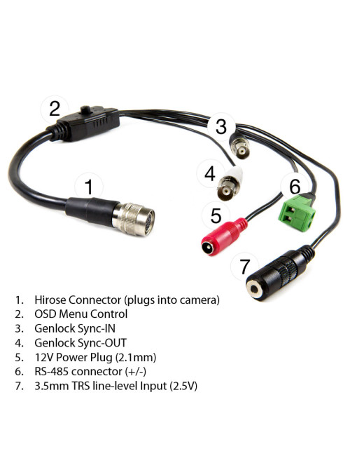Marshall Electronics CV366 | Miniaturowa kamera Full HD, SDI / HDMI, Genlock Marshall Electronics - 6