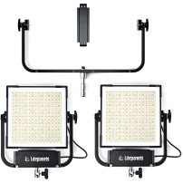 Litepanels Gemini 1×1 Hard Dual Array Light Kit | Zestaw dwóch lamp wideo, panele LED, RGBWW