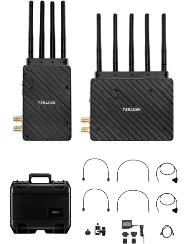 Teradek Bolt 6 XT 750 12G-SDI/HDMI Wireless TX/RX Set | Bezprzewodowy system transmisji wideo 4K, odległość do 230 metrów Terade