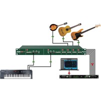 Radial JD6 | 6-Kanałowy pasywny DI-Box, Passive Direct Box Radial Engineering - 6