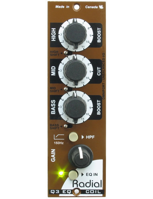 Radial Q3 | 3-pasmowy korektor audio, moduł systemu 500 Radial Engineering - 2