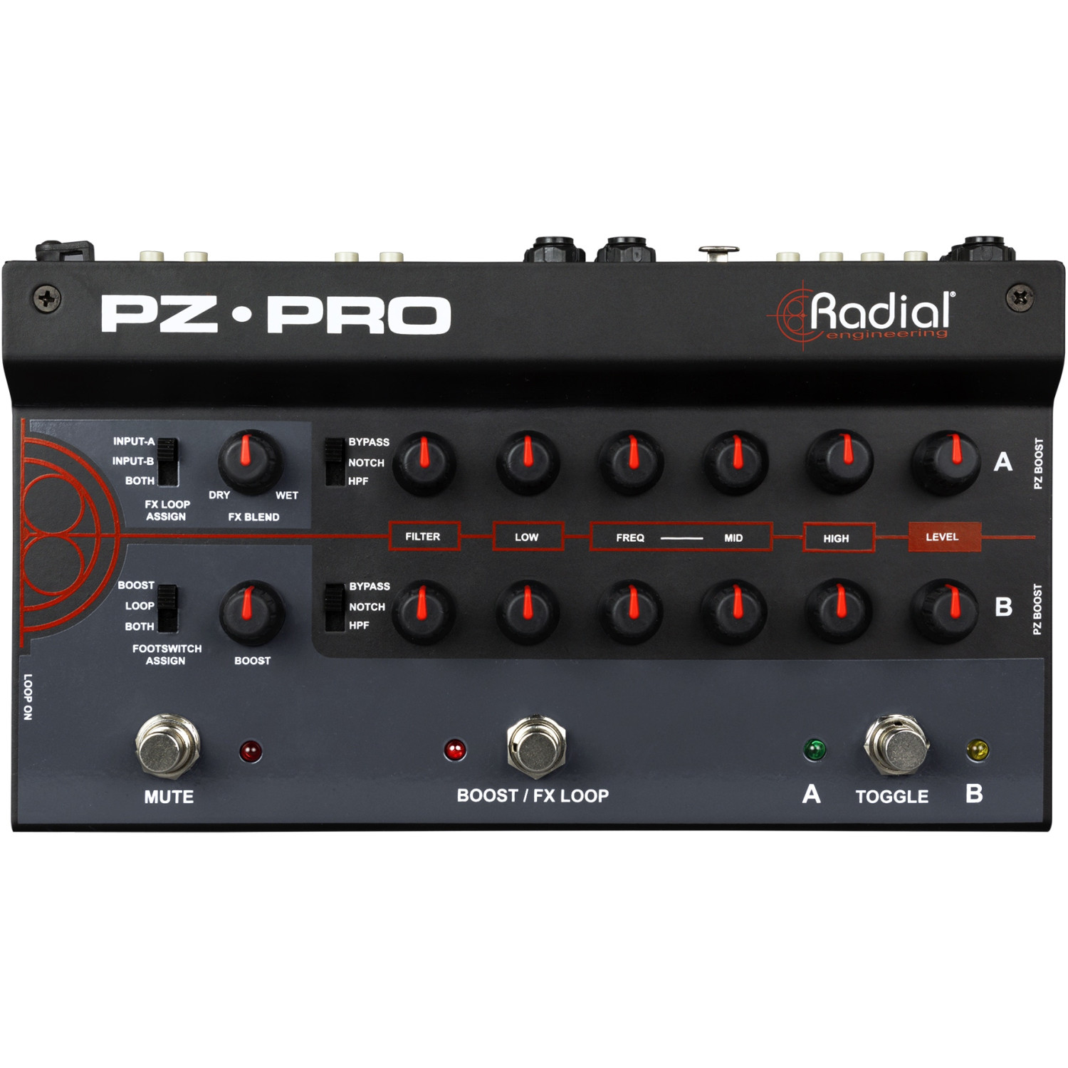 Radial PZ-Pro | 2-kanałowy przedwzmacniacz dla instrumentów akustycznych Radial Engineering - 1