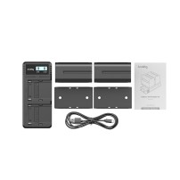 SmallRig 3823 | Zestaw zasilający, dwukanałowa ładowarka z dwoma akumulatorami NP-F, 2 x 7800 mAh (56 Wh) SmallRig - 7