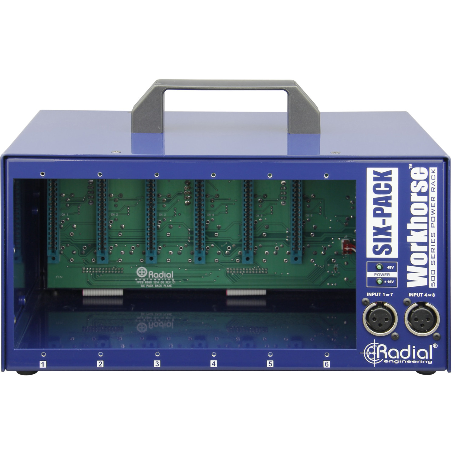 Radial SixPack| 6-slotowy zasilacz, baza do modułów systemu 500 Radial Engineering - 1