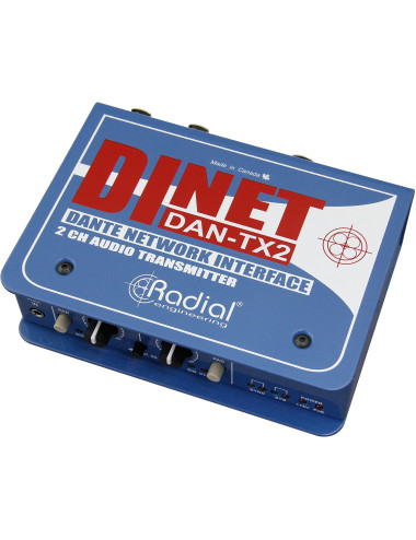 Radial DiNet DAN-TX2 | Konwerter Jack, XLR - Dante Radial Engineering - 5