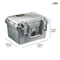 Peli 1300 Protector Case | Walizka z pianką Pick N Pluck, wym. zewn. 26 x 24 x 17 cm, IP67, STANAG 4280 Peli - 5