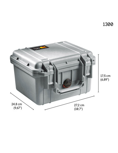 Peli 1300 Protector Case | Walizka transportowa bez wypełnienia, wym. zewn. 26 x 24 x 17 cm, IP67, STANAG 4280 Peli - 3