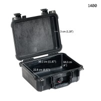 Peli 1400 Protector Case | Walizka bez wypełnienia, wym. wewn. 30 x 22 x 13 cm, czarna Peli - 2
