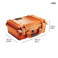 Peli 1450 Protector Case | Walizka z gąbką, wym. wewn. 37 x 26 x 15 cm, pomarańczowa Peli - 4