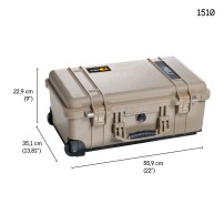Peli 1510 Protector Case | Walizka transportowa bez wypełnienia, wym. zewn. 55 x 35 x 22 cm, IP67, STANAG 4280 Peli - 3