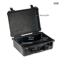 Peli 1520 Protector Case | Walizka bez wypełnienia, wym. zewn. 50 x 40 x 18 cm, IP67, STANAG 4280, MIL C-4150J Peli - 2