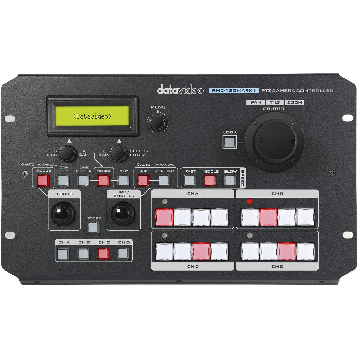 Datavideo RMC-180 Mark II | Kontroler kamer PTZ, RS-422, Sony VISCA Feelworld - 1