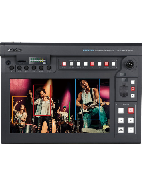 Datavideo KMU-200 | Mikser wideo, 5 wirtualnych kanałów ze źródła 4K, streamer, rekorder Datavideo - 1