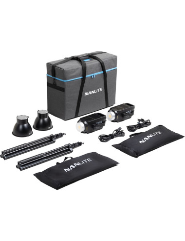 Nanlite FS-150B 2-Kit | Zestaw dwóch lamp studyjnych z akcesoriami, Bicolor, 2 x 185W, 2700-6500K, Wi-Fi, Bluetooth Nanlite - 10