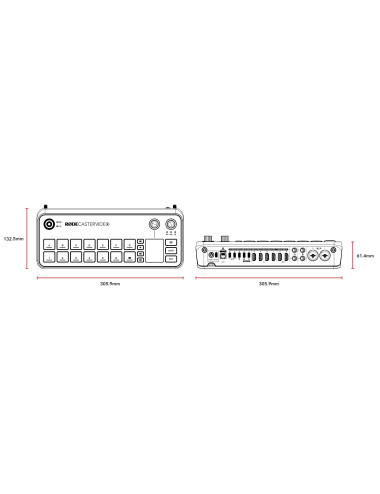 Rode Rodecaster Video | 6-kanałowy mikser audio-wideo Full HD, x4 HDMI, x2 USB-C, Multiview, 4:4:4, APHEX, Revolution Preamps AV