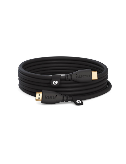 Rode HDMI Cable 3 Black | Kabel HDMI 2.0, 4K60, 18 Gbps, długość 3 metry, kolor czarny