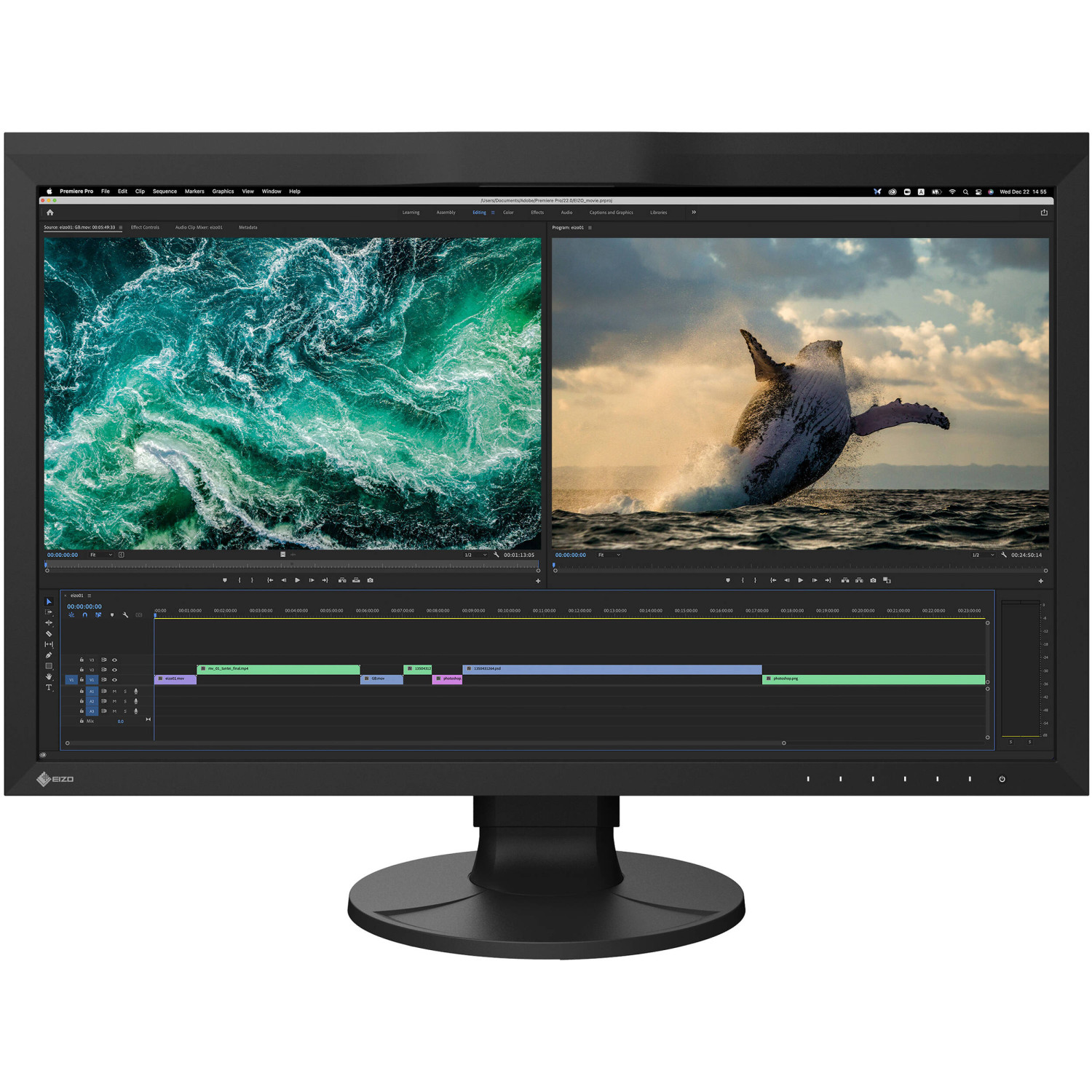 EIZO ColorEdge CG2700S | Monitor do edycji wideo i fotografii 2K WQHD 27", 2560x1440 (16:9), IPS EIZO - 8