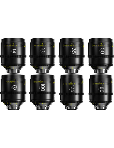 DZOFilm Arles 8-Lens Kit 14/21/25/35/50/75/100/135mm FF/VV Prime Cine Lens PL-Mount | Zestaw obiektywów filmowych DZOFILM - 1