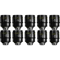 DZOFilm Arles 10-Lens Kit 14/21/25/35/40/50/75/100/135/180mm FF/VV Prime Cine Lens PL-Mount | Zestaw obiektywów filmowych DZOFIL