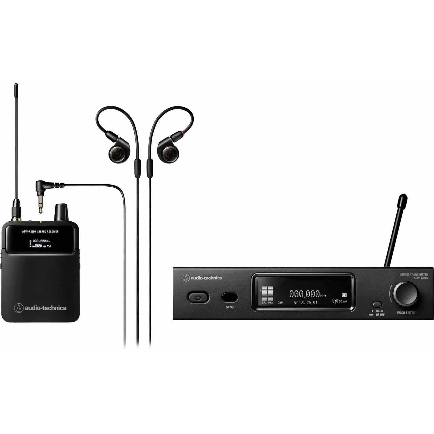 Audio-Technica ATW-3255EG2EU | Bezprzewodowy douszny system odsłuchowy, IEM Seria 3000 (580-714 MHz) Audio-Technica - 2