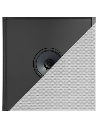 ArtSound AKUSTILE-01 W | Głośnik sufitowy do sufitów podwieszanych 600 x 600 mm, 100V / 70V / 8 Ohm, 8" + 1"
