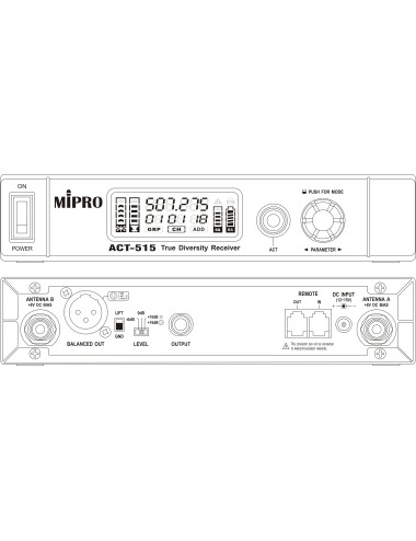 MIPRO ACT-515 / 500T / MU55HNS | Bezprzewodowy mikrofon nagłowny z bazą stacjonarną MIPRO - 5