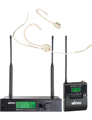 MIPRO ACT-515 / 500T / MU55HNS | Bezprzewodowy mikrofon nagłowny z bazą stacjonarną MIPRO - 1