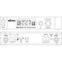 MIPRO ACT-515 / 500T / MU55LS | Bezprzewodowy mikrofon krawatowy z bazą stacjonarną MIPRO - 5