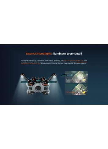 Chasing M2 Pro Max | Industrialna jednostka podwodna, dron podwodny, ROV, 4K 30 FPS, głębokość do 200m, odległość do 400m Chasin