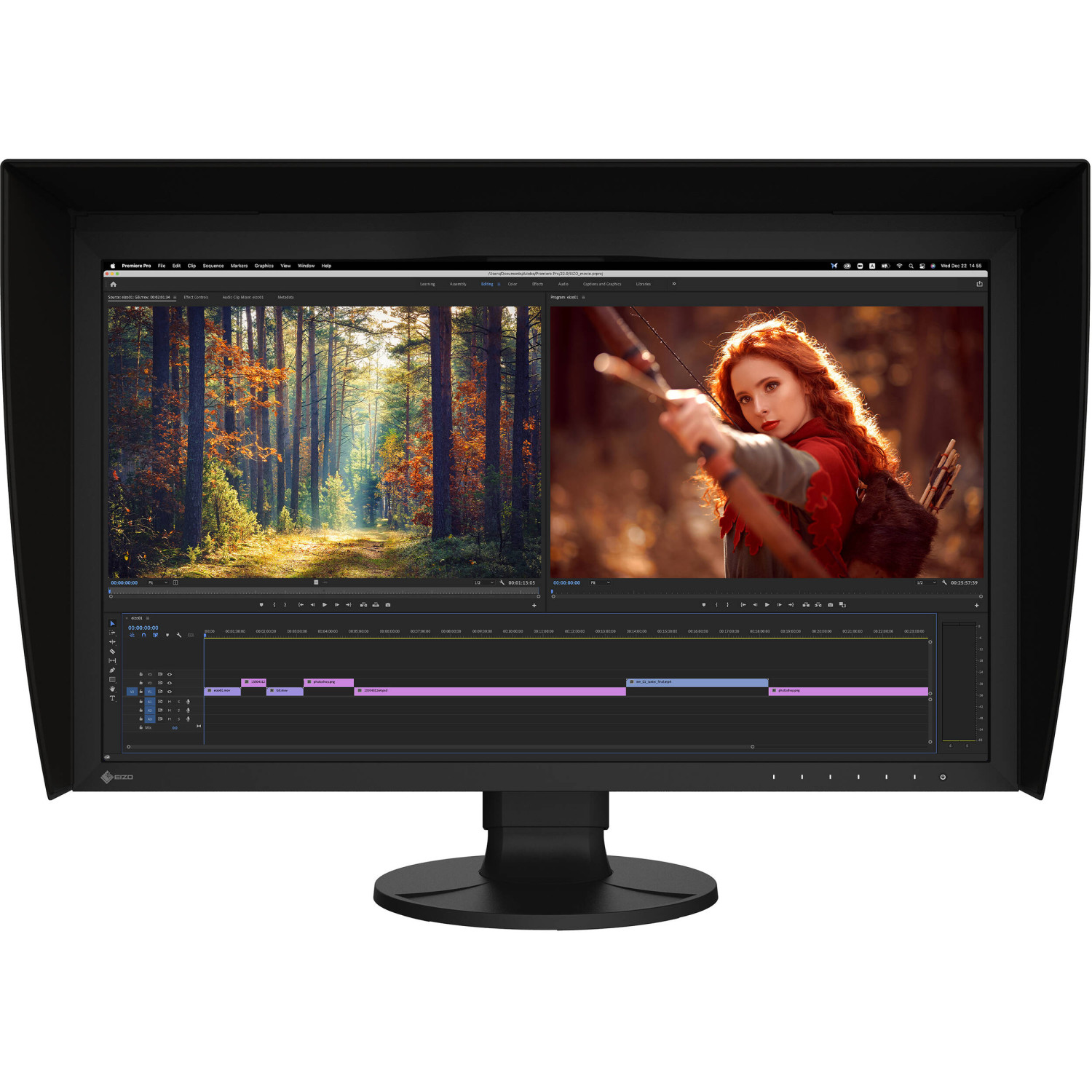 EIZO ColorEdge CG2700X | Monitor do edycji wideo i fotografii 27", 4K UHD 3840x216 (16:9) HDR, IPS, Wbudowany kalibrator EIZO - 