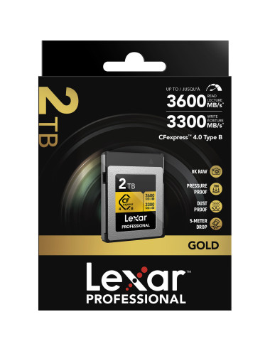 Lexar Professional CFexpress Type B Pro Gold R3600/W3300 2TB Lexar - 6