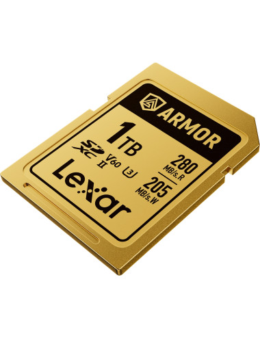 Lexar SDXC ARMOR Gold 1TB UHS-II U3, Stainless Steel, IP68 R280/W210 (V60) Lexar - 4