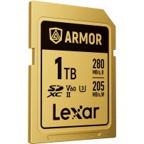 Lexar SDXC ARMOR Gold 1TB UHS-II U3, Stainless Steel, IP68 R280/W210 (V60) Lexar - 3