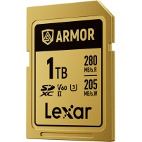 Lexar SDXC ARMOR Gold 1TB UHS-II U3, Stainless Steel, IP68 R280/W210 (V60) Lexar - 2
